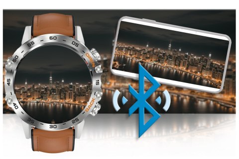 SMARTWATCH MĘSKI GRAVITY GT9-8 - WYKONYWANIE POŁĄCZEŃ, CIŚNIENIOMIERZ (sg021h) Gravity