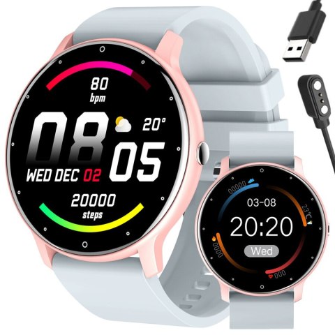 SMARTWATCH UNISEX GRAVITY GT1-8 - PULSOMETR, WŁASNE TARCZE (sg015h) Gravity