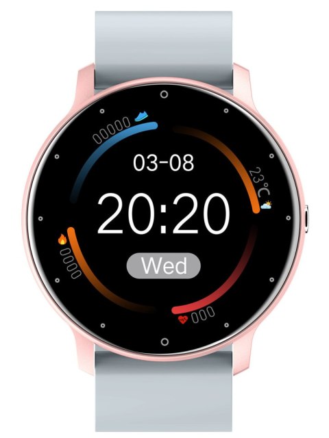 SMARTWATCH UNISEX GRAVITY GT1-8 - PULSOMETR, WŁASNE TARCZE (sg015h) Gravity