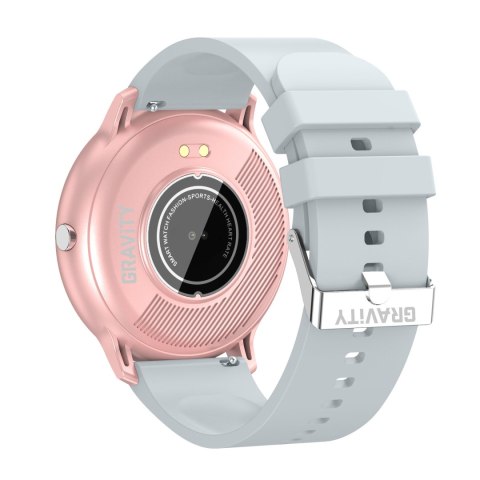 SMARTWATCH UNISEX GRAVITY GT1-8 - PULSOMETR, WŁASNE TARCZE (sg015h) Gravity