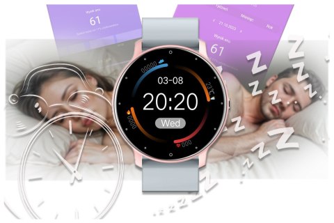 SMARTWATCH UNISEX GRAVITY GT1-8 - PULSOMETR, WŁASNE TARCZE (sg015h) Gravity