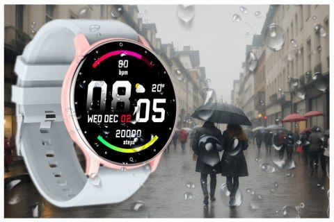 SMARTWATCH UNISEX GRAVITY GT1-8 - PULSOMETR, WŁASNE TARCZE (sg015h) Gravity