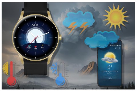 SMARTWATCH UNISEX GRAVITY GT2-3 - ROZMOWY BLUETOOTH, WŁASNE TARCZE (sg019c) Gravity