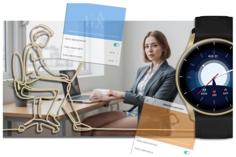 SMARTWATCH UNISEX GRAVITY GT2-3 - ROZMOWY BLUETOOTH, WŁASNE TARCZE (sg019c) Gravity