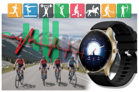 SMARTWATCH UNISEX GRAVITY GT2-3 - ROZMOWY BLUETOOTH, WŁASNE TARCZE (sg019c) Gravity