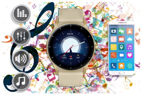 SMARTWATCH UNISEX GRAVITY GT2-4 - ROZMOWY BLUETOOTH, WŁASNE TARCZE (sg019d) Gravity
