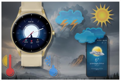 SMARTWATCH UNISEX GRAVITY GT2-4 - ROZMOWY BLUETOOTH, WŁASNE TARCZE (sg019d) Gravity