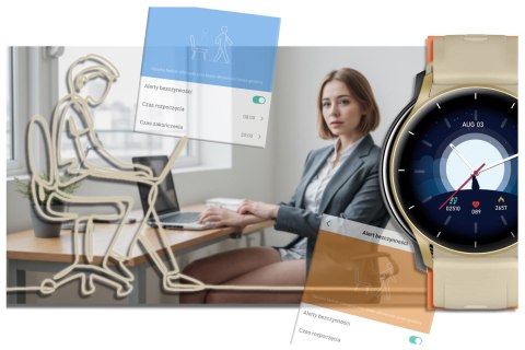 SMARTWATCH UNISEX GRAVITY GT2-4 - ROZMOWY BLUETOOTH, WŁASNE TARCZE (sg019d) Gravity