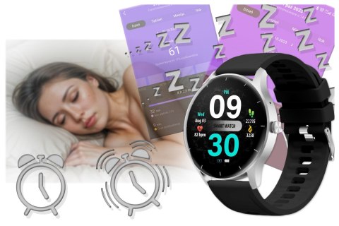 SMARTWATCH UNISEX GRAVITY GT2-6 - ROZMOWY BLUETOOTH, WŁASNE TARCZE (sg019f) Gravity