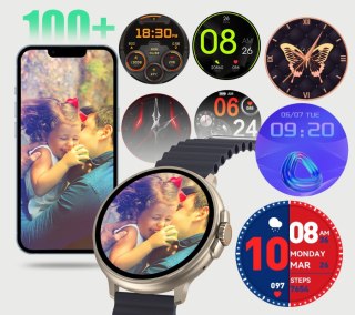 SMARTWATCH UNISEX Rubicon RNCF15 - BLUETOOTH CALL, ŁADOWANIE BEZPRZEWODOWE (sr057c) Rubicon