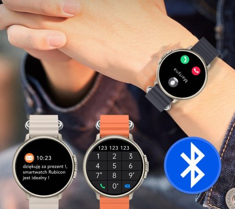 SMARTWATCH UNISEX Rubicon RNCF15 - BLUETOOTH CALL, ŁADOWANIE BEZPRZEWODOWE (sr057c) Rubicon