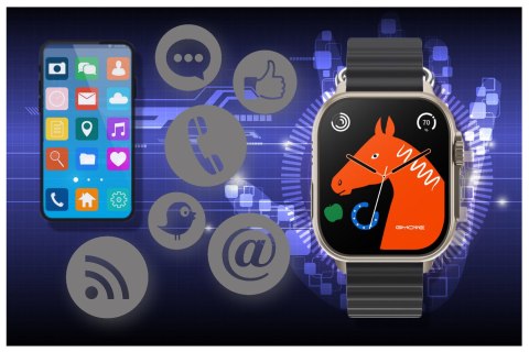 SMARTWATCH UNISEX Rubicon RNCF17 - BLUETOOTH CALL, ŁADOWANIE BEZPRZEWODOWE (sr059a) Rubicon