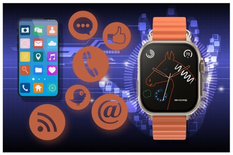 SMARTWATCH UNISEX Rubicon RNCF17 - BLUETOOTH CALL, ŁADOWANIE BEZPRZEWODOWE (sr059b) Rubicon