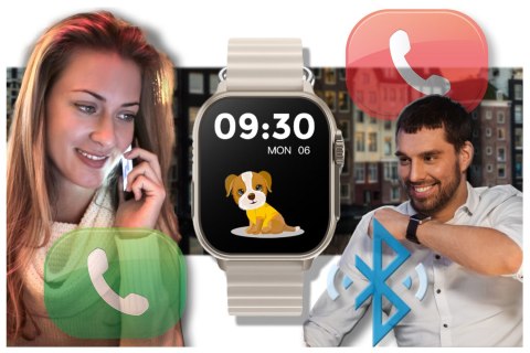 SMARTWATCH UNISEX Rubicon RNCF17 - BLUETOOTH CALL, ŁADOWANIE BEZPRZEWODOWE (sr059c) Rubicon