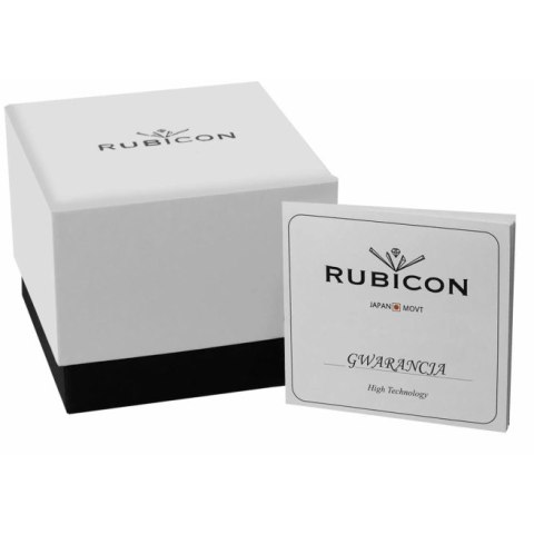 ZEGAREK DAMSKI RUBICON RNBD76 - czarne/rosegold (zr640d) Rubicon