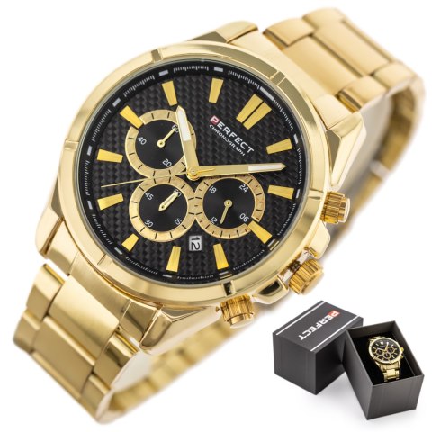 ZEGAREK MĘSKI PERFECT M501CH-06 - CHRONOGRAF (zp381b) + BOX Perfect