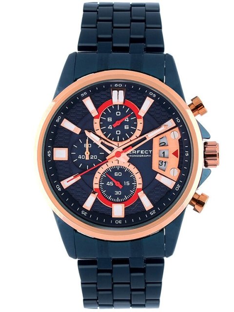 ZEGAREK MĘSKI PERFECT M504CH-06 - CHRONOGRAF (zp383d) + BOX Perfect