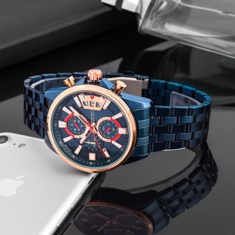 ZEGAREK MĘSKI PERFECT M504CH-06 - CHRONOGRAF (zp383d) + BOX Perfect