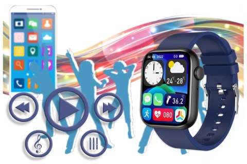 SMARTWATCH UNISEX GRAVITY GT3-5 - ROZMOWY BLUETOOTH, WŁASNE TARCZE (sg022e) Gravity