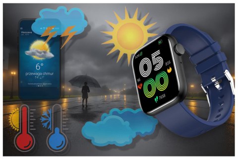 SMARTWATCH UNISEX GRAVITY GT3-5 - ROZMOWY BLUETOOTH, WŁASNE TARCZE (sg022e) Gravity