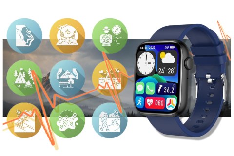SMARTWATCH UNISEX GRAVITY GT3-5 - ROZMOWY BLUETOOTH, WŁASNE TARCZE (sg022e) Gravity