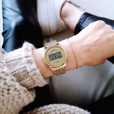 ZEGAREK DAMSKI CASIO Vintage Iconic A171WEG-9ADF + BOX Casio