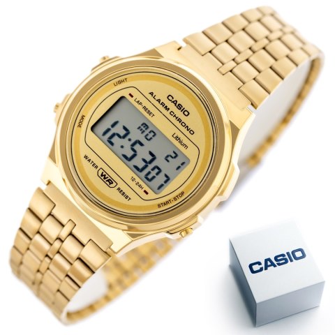 ZEGAREK DAMSKI CASIO Vintage Iconic A171WEG-9ADF + BOX Casio