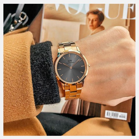 ZEGAREK MĘSKI DANIEL WELLINGTON Iconic Link Grey DW00100332 (zw003a) Daniel Wellington