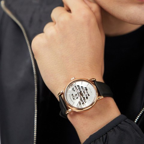 ZEGAREK MĘSKI EMPORIO ARMANI LUIGI AUTOMATIC AR60031 + BOX (zi062b) Emporio Armani