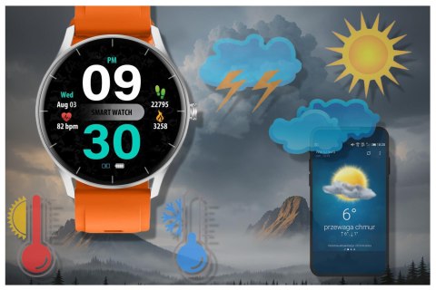 SMARTWATCH UNISEX GRAVITY GT2-8 - ROZMOWY BLUETOOTH, WŁASNE TARCZE (sg019h) Gravity