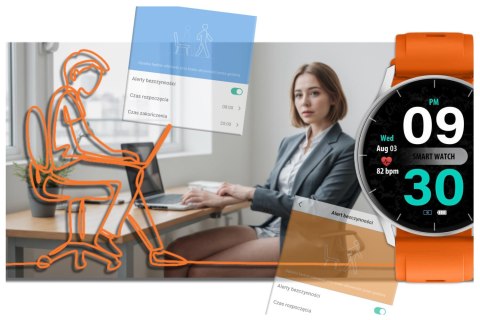 SMARTWATCH UNISEX GRAVITY GT2-8 - ROZMOWY BLUETOOTH, WŁASNE TARCZE (sg019h) Gravity