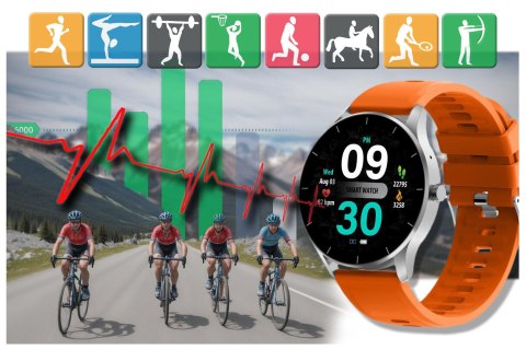 SMARTWATCH UNISEX GRAVITY GT2-8 - ROZMOWY BLUETOOTH, WŁASNE TARCZE (sg019h) Gravity