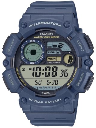 ZEGAREK MĘSKI CASIO Digital Moonphase WS-1500H-2AVEF + BOX Casio