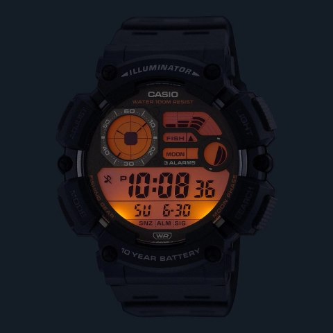 ZEGAREK MĘSKI CASIO Digital Moonphase WS-1500H-2AVEF + BOX Casio