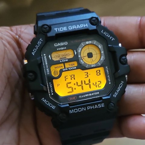 ZEGAREK MĘSKI CASIO Digital Moonphase WS-1700H-1AV + BOX Casio