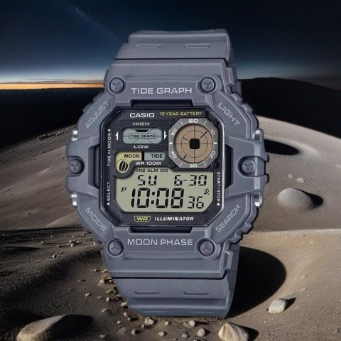 ZEGAREK MĘSKI CASIO Digital Moonphase WS-1700H-8AV + BOX Casio