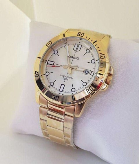 ZEGAREK MĘSKI CASIO MTP-VD01G-9E (zd185d) + BOX Casio