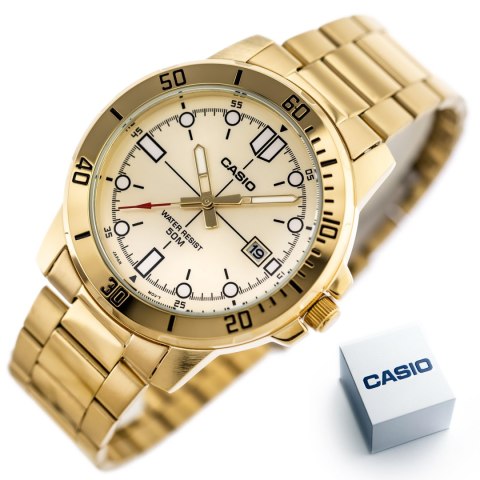 ZEGAREK MĘSKI CASIO MTP-VD01G-9E (zd185d) + BOX Casio