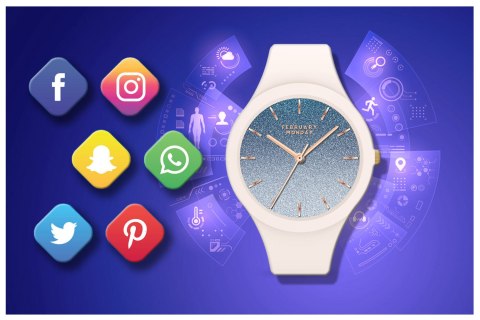 SMARTWATCH DAMSKI GRAVITY GT14-1 - ROZMOWY BLUETOOTH, WŁASNE TARCZE (sg026a) Gravity