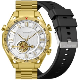 SMARTWATCH MĘSKI GRAVITY GT13-2 - DODATKOWY PASEK (sg028b) Gravity