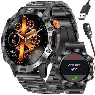 SMARTWATCH MĘSKI GRAVITY GT20-1 - AMOLED, DODATKOWY PASEK (sg024a) Gravity