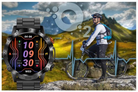 SMARTWATCH MĘSKI GRAVITY GT20-1 - AMOLED, DODATKOWY PASEK (sg024a) Gravity