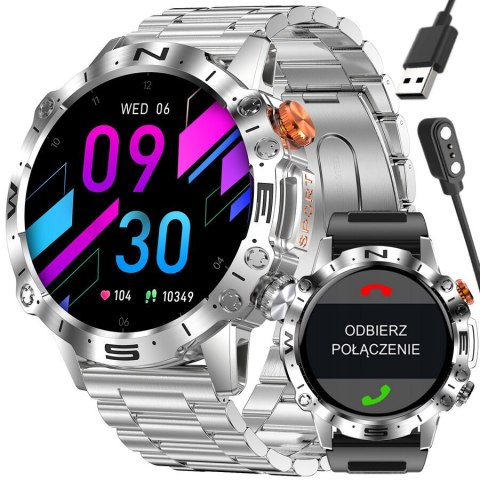SMARTWATCH MĘSKI GRAVITY GT20-2 - AMOLED, DODATKOWY PASEK (sg024b) Gravity