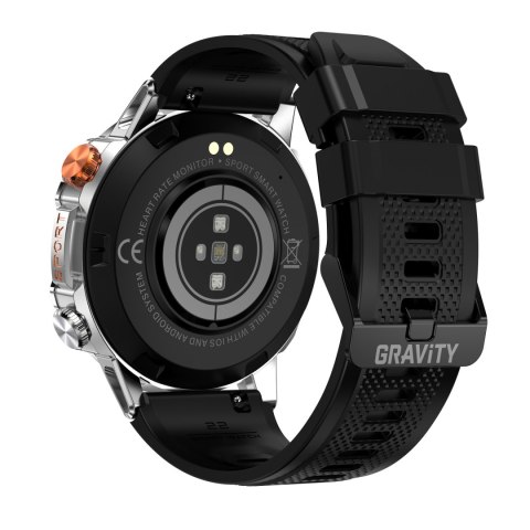 SMARTWATCH MĘSKI GRAVITY GT20-2 - AMOLED, DODATKOWY PASEK (sg024b) Gravity