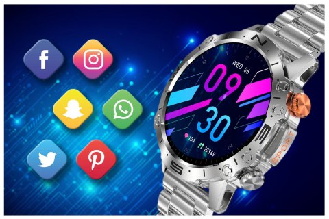 SMARTWATCH MĘSKI GRAVITY GT20-2 - AMOLED, DODATKOWY PASEK (sg024b) Gravity