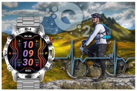 SMARTWATCH MĘSKI GRAVITY GT20-2 - AMOLED, DODATKOWY PASEK (sg024b) Gravity