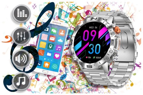 SMARTWATCH MĘSKI GRAVITY GT20-2 - AMOLED, DODATKOWY PASEK (sg024b) Gravity