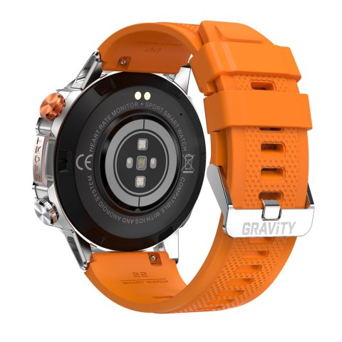 SMARTWATCH MĘSKI GRAVITY GT20-4 - AMOLED, DODATKOWY PASEK (sg024d) Gravity
