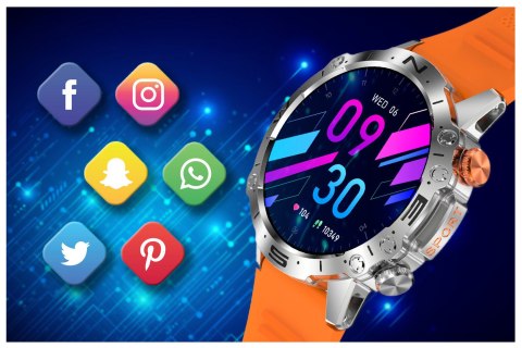 SMARTWATCH MĘSKI GRAVITY GT20-4 - AMOLED, DODATKOWY PASEK (sg024d) Gravity
