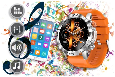SMARTWATCH MĘSKI GRAVITY GT20-4 - AMOLED, DODATKOWY PASEK (sg024d) Gravity